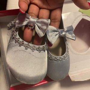 Sliver ballerina shoes